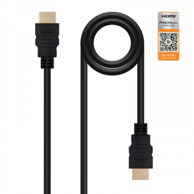 Nanocable HDMI V20 3m cable HDMI HDMI tipo A Estandar Negro