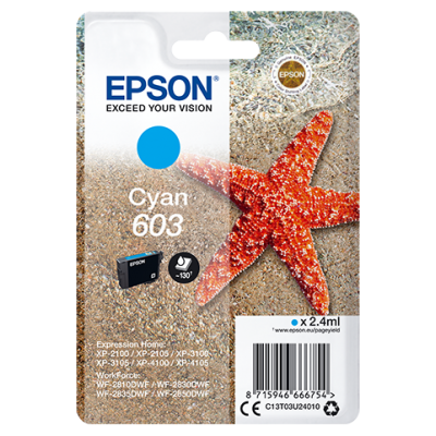 Epson Singlepack Cyan 603 Ink