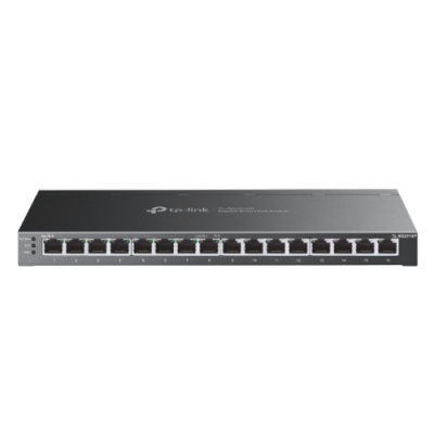 TP Link TL SG2016P switch L2 L3 L4 Gigabit Ethernet 10 100 1000 Energia sobre Ethernet PoE Negro