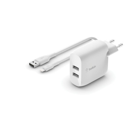 27623-Belkin WCD001VF1MWH cargador de dispositivo movil Universal Blanco Corriente alterna Interior
