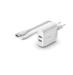 27623-Belkin WCD001VF1MWH cargador de dispositivo movil Universal Blanco Corriente alterna Interior