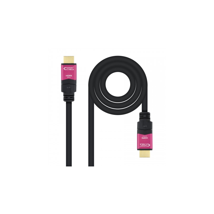 27722-Nanocable 10.15.3720 cable HDMI 20 m HDMI tipo A (Estandar) Negro, Rosa 27722-Nanocable 10.15.3720 cable HDMI 20 m HDMI tipo A (Estandar) Negro, Rosa