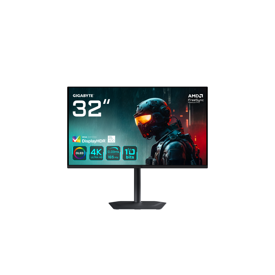 27850-GIGABYTE MO32U 31,5" Monitor Gaming OLED 4K UHD - 3840 x 2160, 165Hz, 0.03ms, 250 cd/m2, Display HDR True Black 40 27850-GIGABYTE MO32U 31,5" Monitor Gaming OLED 4K UHD - 3840 x 2160, 165Hz, 0.03ms, 250 cd/m2, Display HDR True Black 40