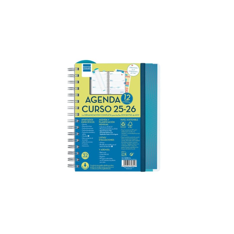 28006-AGENDA DOCENTE 2025-2026 MAGISTRAL PERSONALIZABLE 4o 155X212 SEMANA VISTA HORIZONTAL AZUL+ FINOCAM 533380026 28006-AGENDA DOCENTE 2025-2026 MAGISTRAL PERSONALIZABLE 4o 155X212 SEMANA VISTA HORIZONTAL AZUL+ FINOCAM 533380026