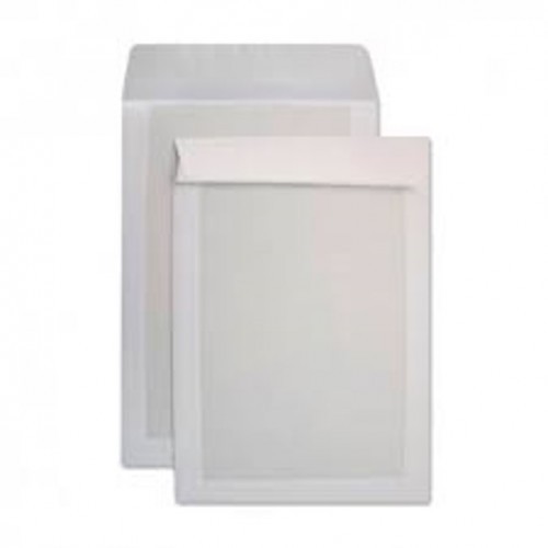 28057-CAJA 125 BOLSAS DIN C4 (229X324) RESPALDO DE CARTON 450 G. OFFSET BLANCO 100 GRS. CARTOSAM RESPALDO CARTON AUTOADH