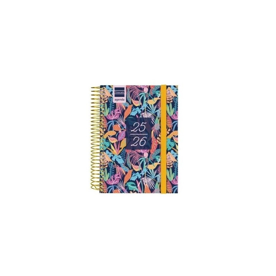 28090-AGENDA ESCOLAR 2025-2026 SECUNDARIA 8o 120X164 1DIA PAGINA TROPICAL+ FINOCAM 634265026