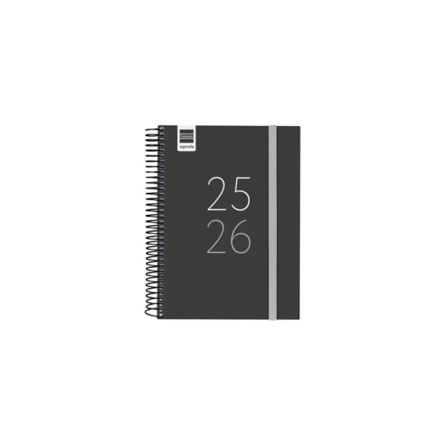 28092-AGENDA ESCOLAR 2025-2026 SECUNDARIA 8o 120X164 1DIA PAGINA NEGRO+ FINOCAM 634264026