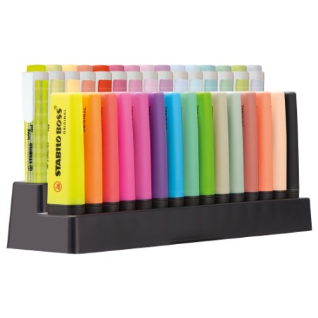 28102-EXPOSITOR DE MESA 30 MARCADORES (15 BOSS + 15 SWING COOL) STABILO E87-3710