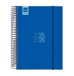 28334-AGENDA ESCOLAR 2025-2026 CURSO ESPIR E10-155X212 1DIA PAGINA AZUL+ FINOCAM 633121526