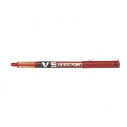 284-BOLIGRAFO ROLLER TINTA LIQUIDA V5 ROJO PILOT BX-V5-R