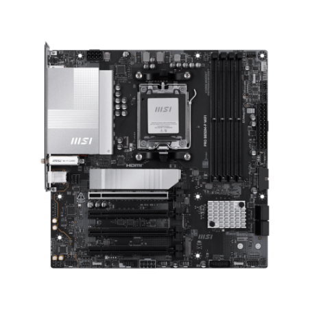 28482-PLACA MSI PRO B850M-P WIFI,AMD,AM5,B850,4DDR5,256GB,1HDMI+1DP,4SATA3+3M.2,5GBLAN+WIFI7+BT5.4,7USB3.2,MATX