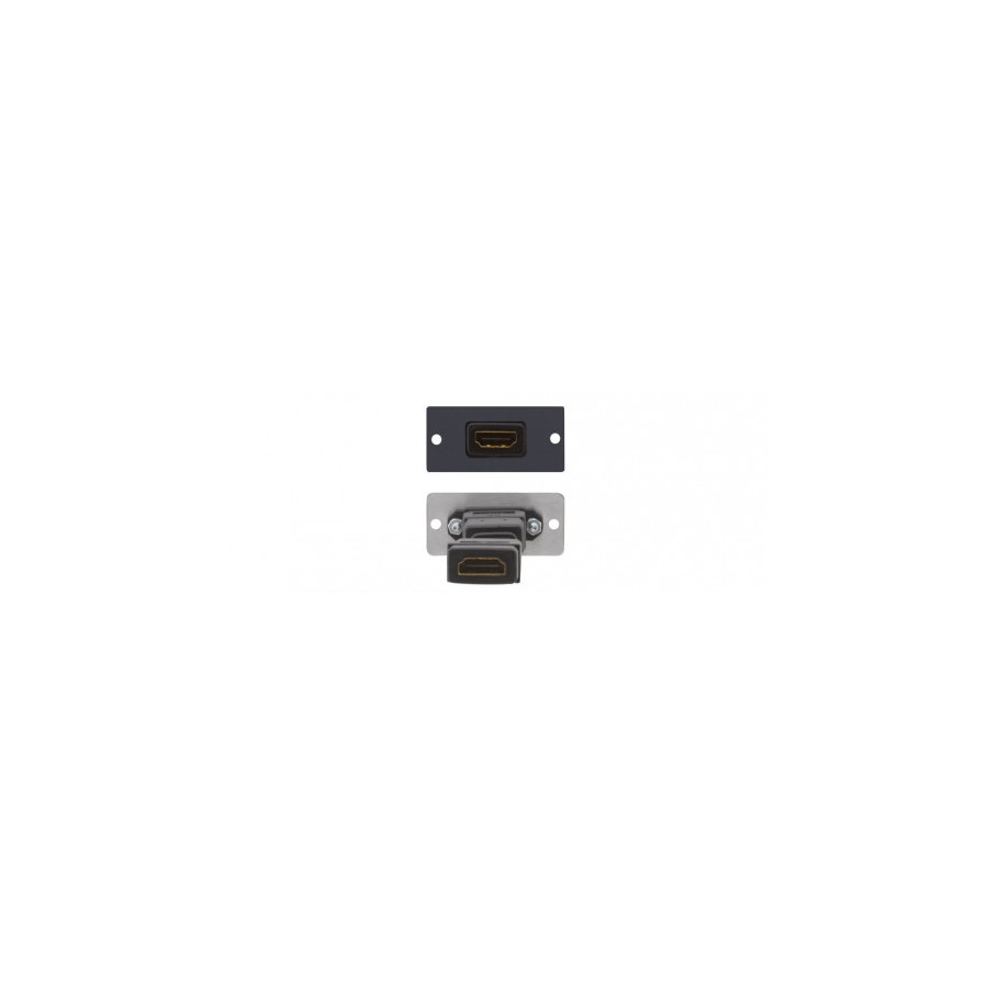 28518-Kramer Electronics W-H(W-HDMI)(B) placa de pared y cubierta de interruptor Negro