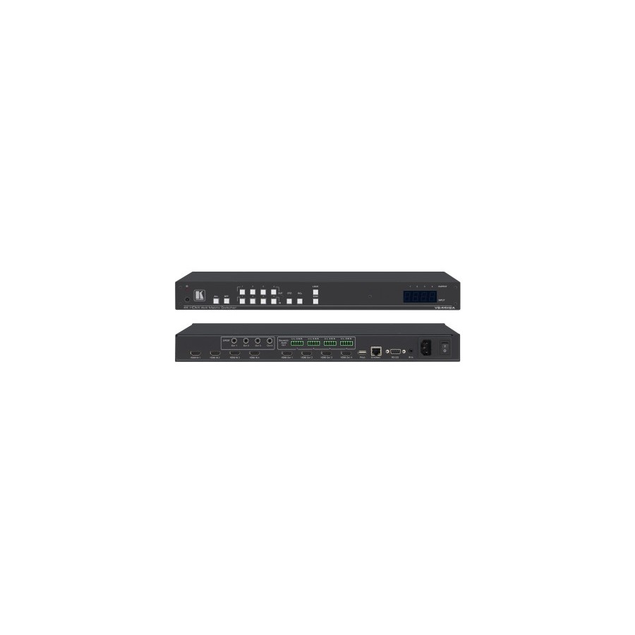 28523-KRAMER / CONMUTADOR 4X4 / 4K HDR / MATRIX SWITCHER WITH AUDIO DE-EMBEDDING / VS-44H2A