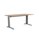 2869-MESA DE OFICINA SERIE METAL 200X80 GRIS / ROBLE ROCADA 2004AC08