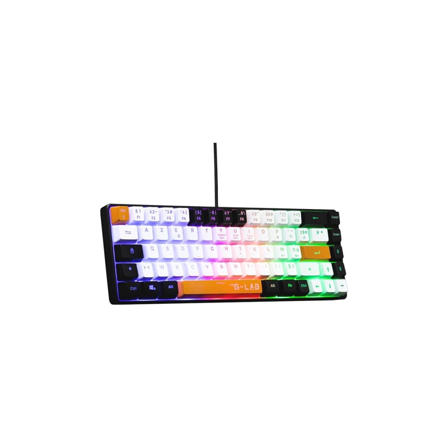 28753-THE G-LAB KEYZ HYDROGEN, TECLADO DE MEMBRANA RETROILUMINADO, COMPACTO 60%