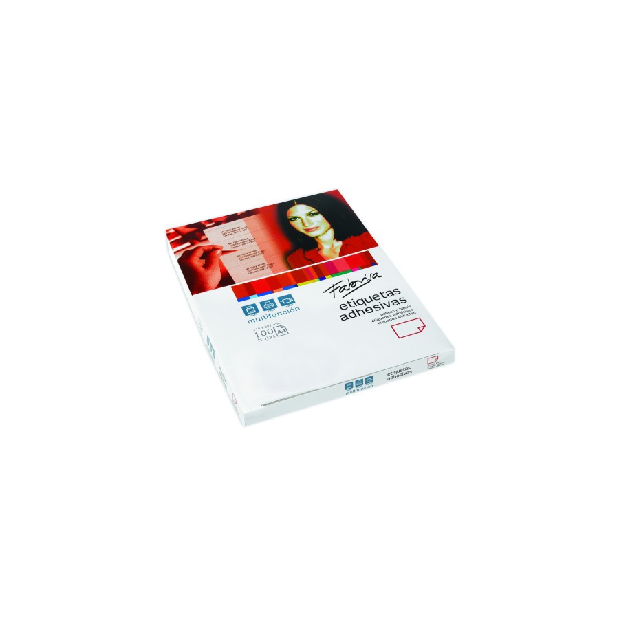 28821-CAJA 100 HOJAS ETIQUETAS ADHESIVAS ILC BLANCA 38X21,2 FABRISA 15292