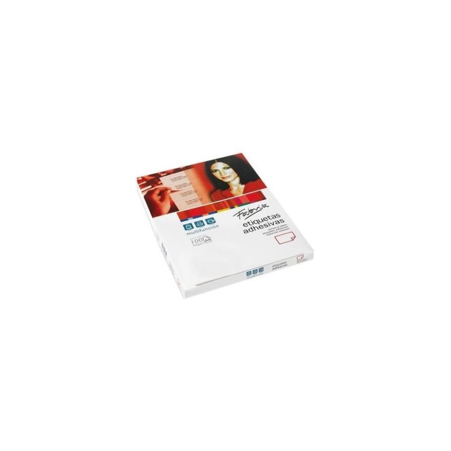 28824-CAJA 100 HOJAS ETIQUETAS ADHESIVAS ILC BLANCA 48,5X25,4 FABRISA 15294