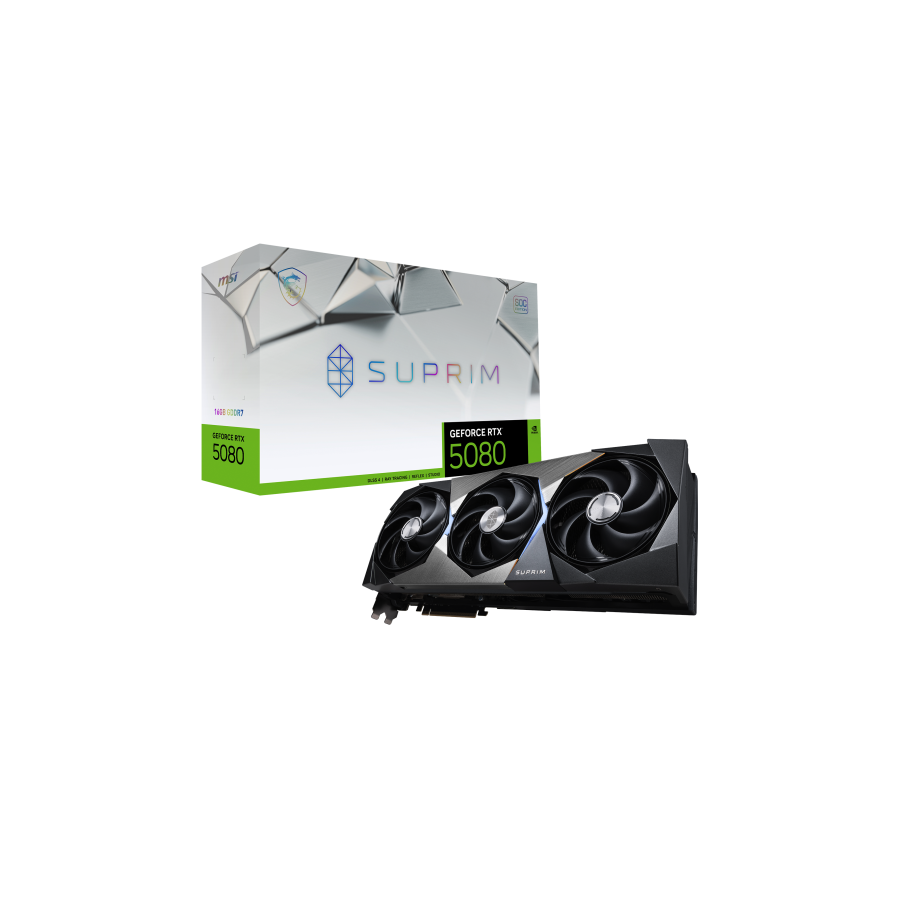 29069-MSI SUPRIM GeForce RTX5080 16G SOC NVIDIA GeForce RTX 5080 16 GB GDDR7