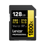 29199-Lexar Professional 1800x 128 GB SDXC UHS-II Clase 10