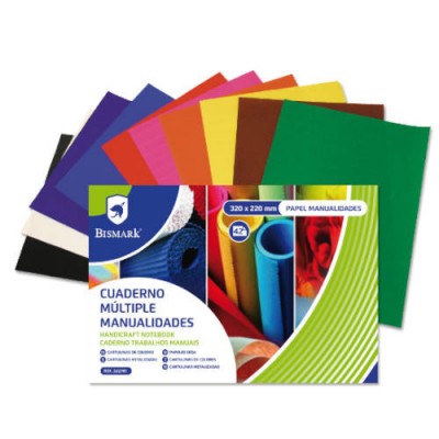 CUADERNO MULTIPLES MANUALIDADES 42 HOJAS COLORES 32 X 22 CM BISMARK 322741