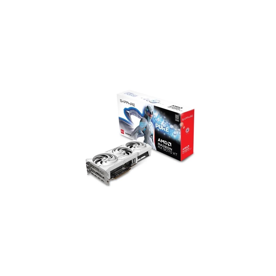 29426-VGA SAPPHIRE PURE RX 9070 XT GAMING OC,AMD,RX9070XT,16GB,GDDR6,256BIT,2HDMI+2DP (3 VENTILADORES)