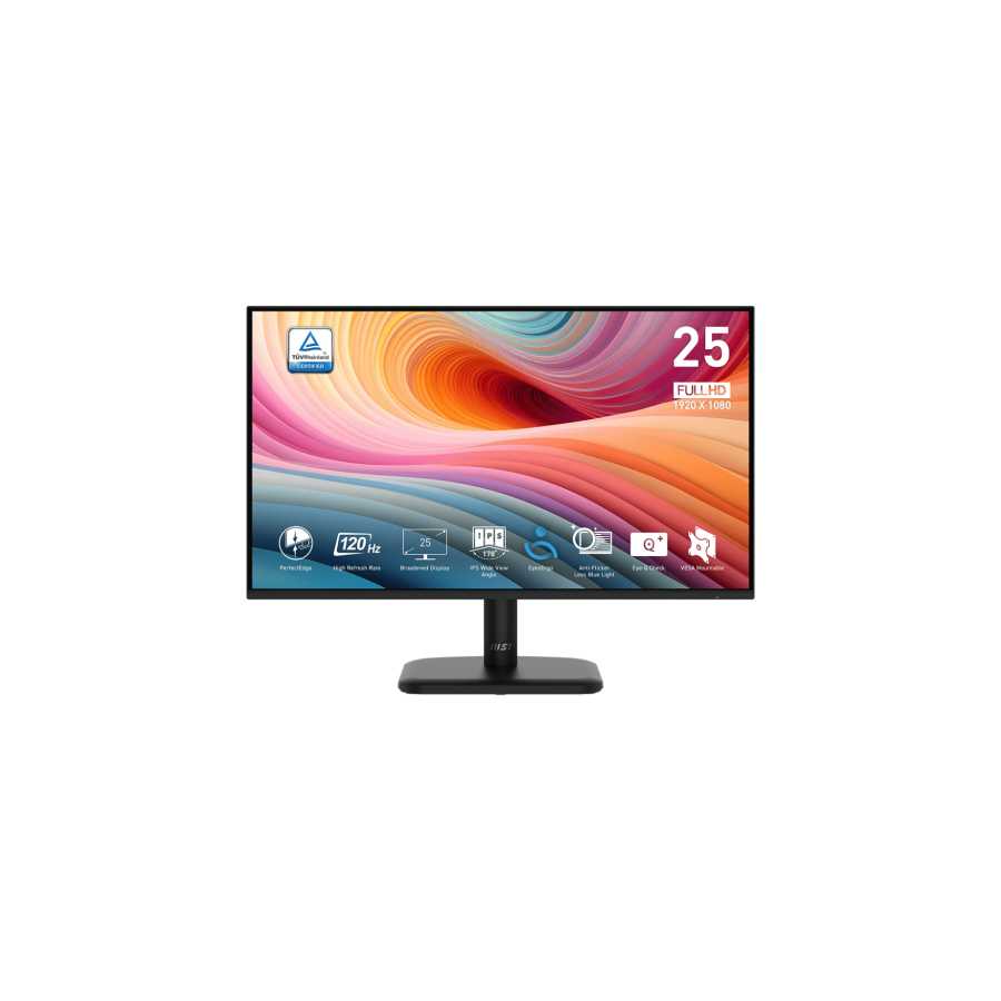 29593-MSI MONITOR PRO MP251L E2. 24.5" PLANO. IPS. 1920x1080. 120Hz. NEGRO. 29593-MSI MONITOR PRO MP251L E2. 24.5" PLANO. IPS. 1920x1080. 120Hz. NEGRO.