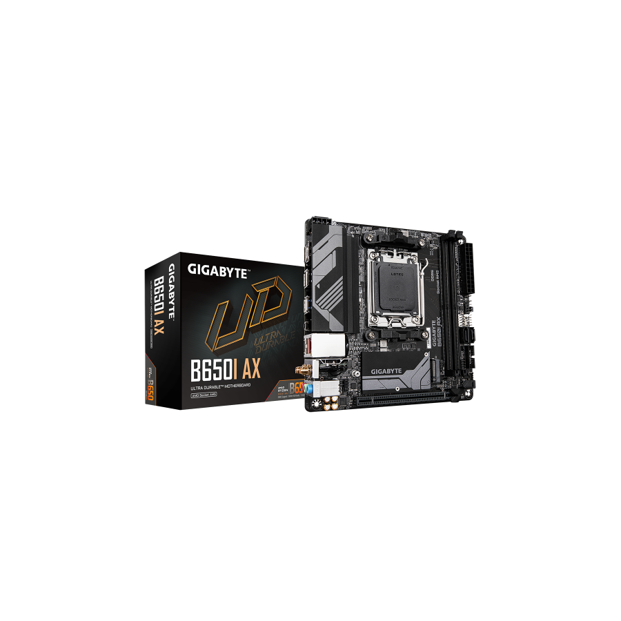 29844-GIGABYTE B650I AX Placa base - AMD Ryzen serie 9000, VRM de 5+2+1 fases, hasta 6400 MHz DDR5 (OC), 1xPCIe 4.0 M.2, 29844-GIGABYTE B650I AX Placa base - AMD Ryzen serie 9000, VRM de 5+2+1 fases, hasta 6400 MHz DDR5 (OC), 1xPCIe 4.0 M.2,