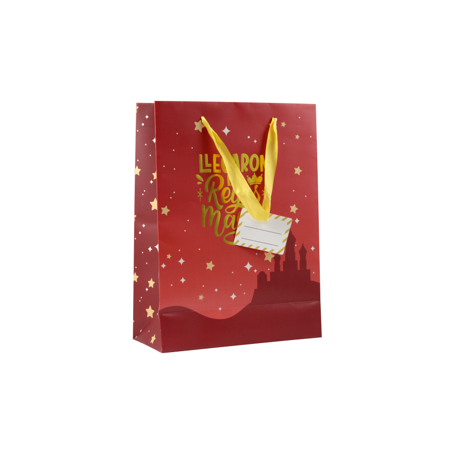 29972-BOLSA PAPEL REYES MAGOS S (24X10X32 CM) FOIL CON TARJETA COLGANTE COLORES SURTIDOS BISMARK 333601 29972-BOLSA PAPEL REYES MAGOS S (24X10X32 CM) FOIL CON TARJETA COLGANTE COLORES SURTIDOS BISMARK 333601