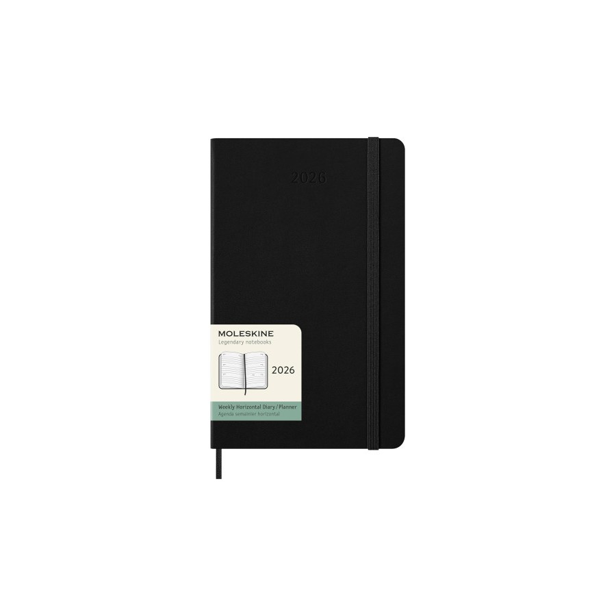 30225-AGENDA 2026 TAPA DURA 12 MESES SEMANAL HORIZONTAL L (13 X 21 CM) NEGRA MOLESKINE DHB12WH3Y26 30225-AGENDA 2026 TAPA DURA 12 MESES SEMANAL HORIZONTAL L (13 X 21 CM) NEGRA MOLESKINE DHB12WH3Y26