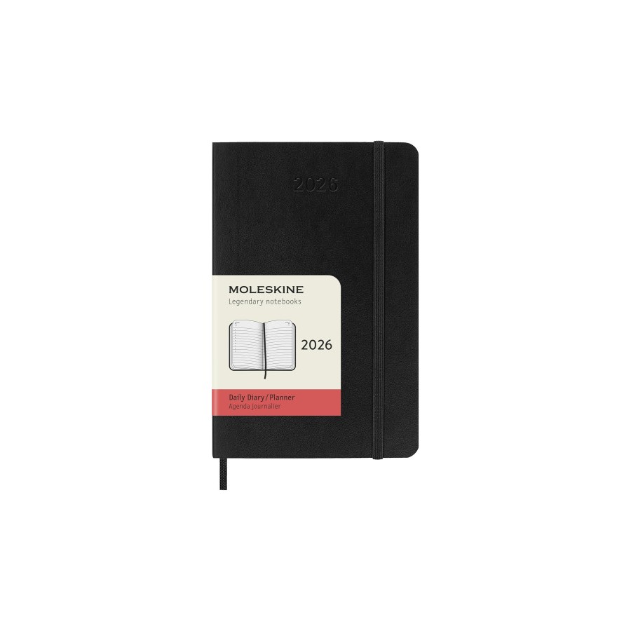 30227-AGENDA 2026 TAPA BLANDA 12 MESES DIARIA P (9 x 14 CM) NEGRA MOLESKINE DSB12DC2Y26 30227-AGENDA 2026 TAPA BLANDA 12 MESES DIARIA P (9 x 14 CM) NEGRA MOLESKINE DSB12DC2Y26