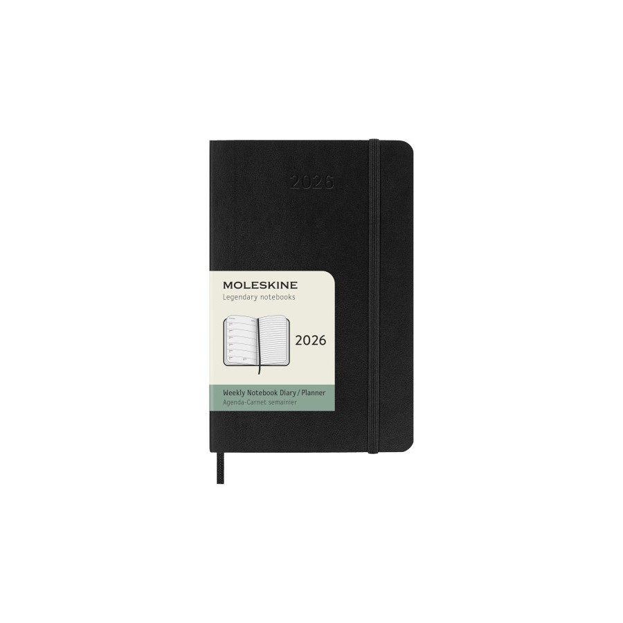 30233-AGENDA 2026 TAPA BLANDA 12 MESES SEMANAL P (9 x 14 CM) NEGRA MOLESKINE DSB12WN2Y26 30233-AGENDA 2026 TAPA BLANDA 12 MESES SEMANAL P (9 x 14 CM) NEGRA MOLESKINE DSB12WN2Y26