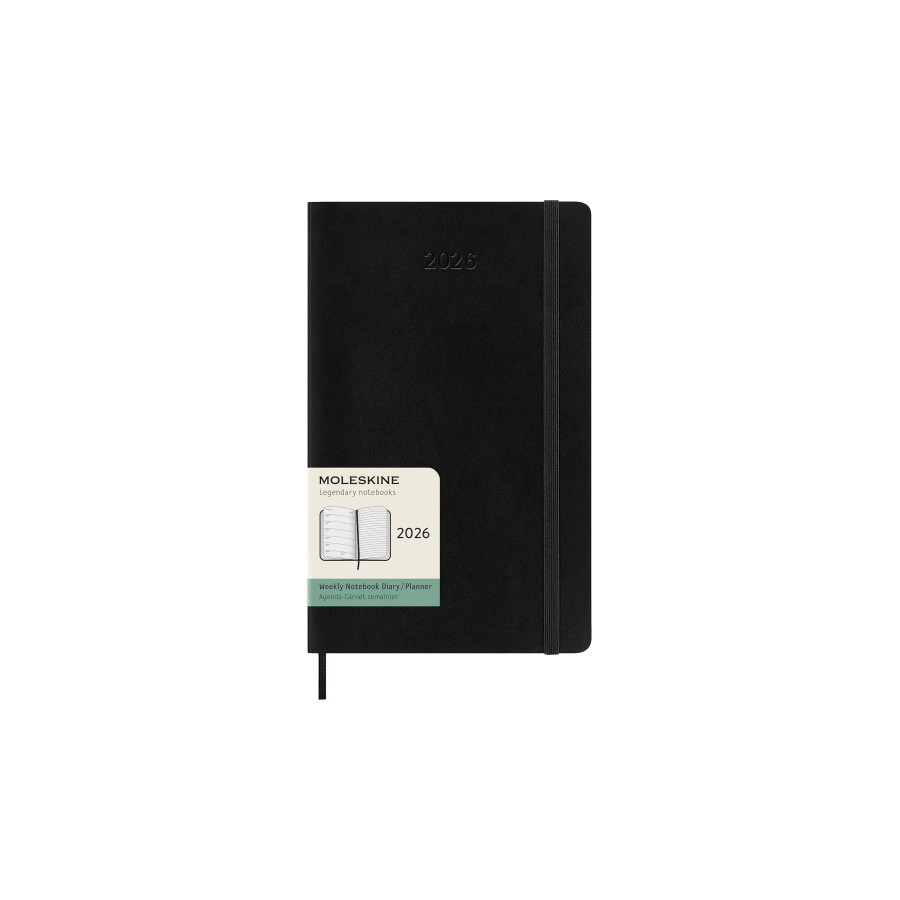 30235-AGENDA 2026 TAPA BLANDA 12 MESES SEMANAL L (13 X 21 CM) NEGRA MOLESKINE DSB12WN3Y26 30235-AGENDA 2026 TAPA BLANDA 12 MESES SEMANAL L (13 X 21 CM) NEGRA MOLESKINE DSB12WN3Y26