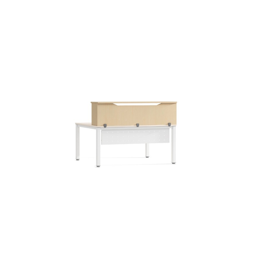 3035-MODULO RECEPCION ALTILLO 140CM HAYA / HAYA. MEDIDAS 140X40X30CM. (MESA NO INCLUIDA EN EL PRECIO, SE COMPRA APARTE)