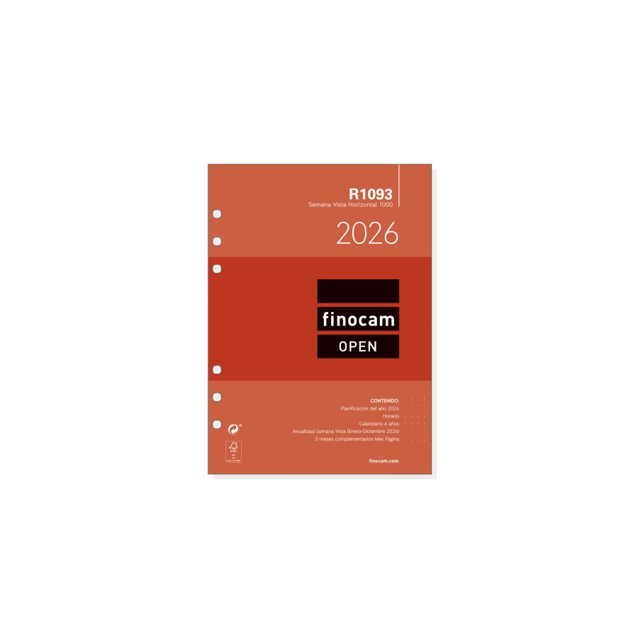 30368-RECAMBIO ANUAL 2026 R1093 OPEN1000 155X215MM SEMANA VISTA HORIZONTAL FINOCAM 711590026 30368-RECAMBIO ANUAL 2026 R1093 OPEN1000 155X215MM SEMANA VISTA HORIZONTAL FINOCAM 711590026