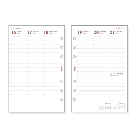 30375-RECAMBIO ANUAL 2026 R599 OPEN500 117X181MM SEMANA VISTA VERTICAL FINOCAM 711500026