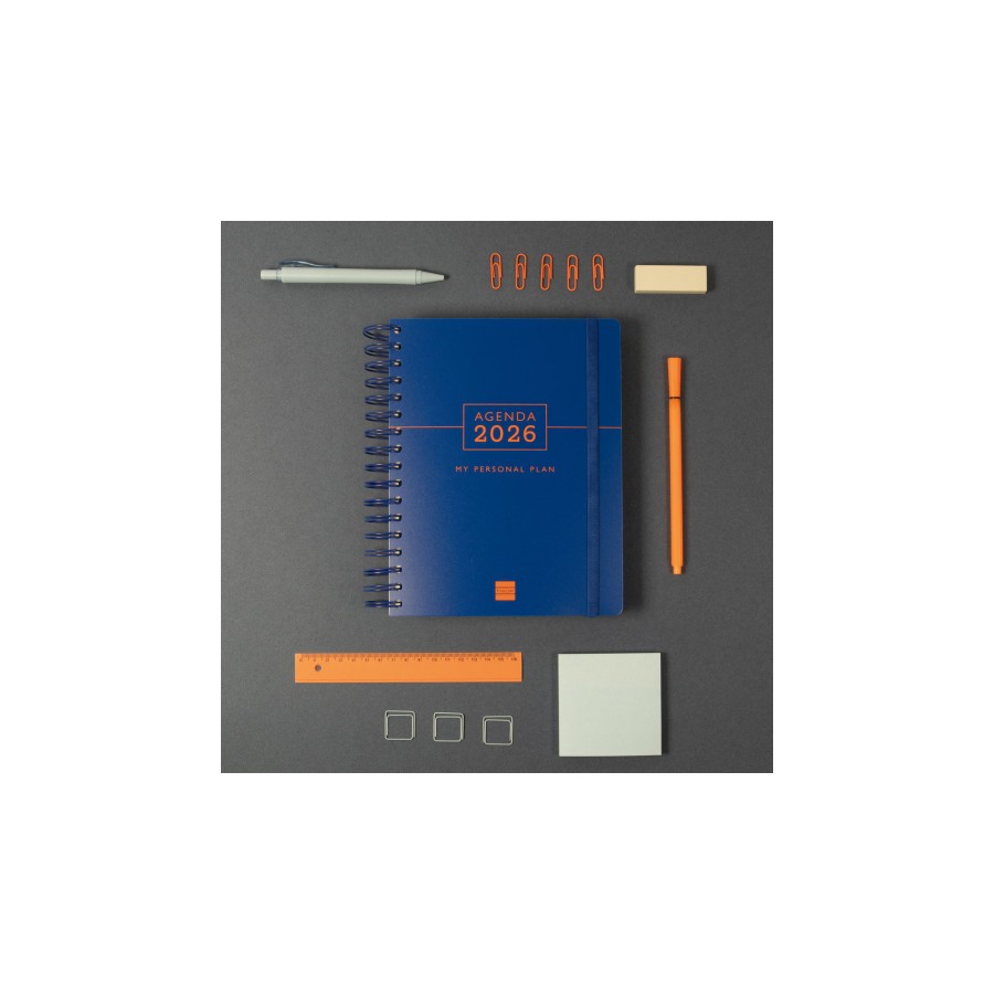 30388-AGENDA 2026 TEMPUS 1/4 155X217MM DIA PAGINA AZUL FINOCAM 626301026 30388-AGENDA 2026 TEMPUS 1/4 155X217MM DIA PAGINA AZUL FINOCAM 626301026