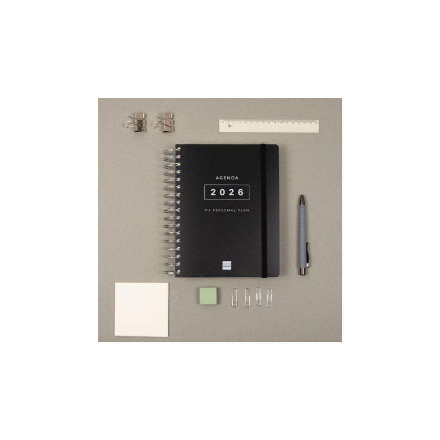 30391-AGENDA 2026 TEMPUS 1/4 155X217MM DIA PAGINA NEGRO FINOCAM 626306026 30391-AGENDA 2026 TEMPUS 1/4 155X217MM DIA PAGINA NEGRO FINOCAM 626306026
