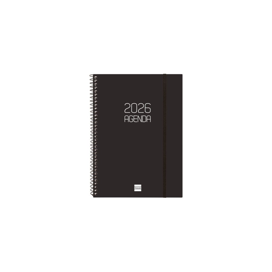 30437-AGENDA 2026 BASIC OPAQUE E10 155X212MM SEMANA VISTA HORIZONTAL NEGRO FINOCAM 742766026 30437-AGENDA 2026 BASIC OPAQUE E10 155X212MM SEMANA VISTA HORIZONTAL NEGRO FINOCAM 742766026