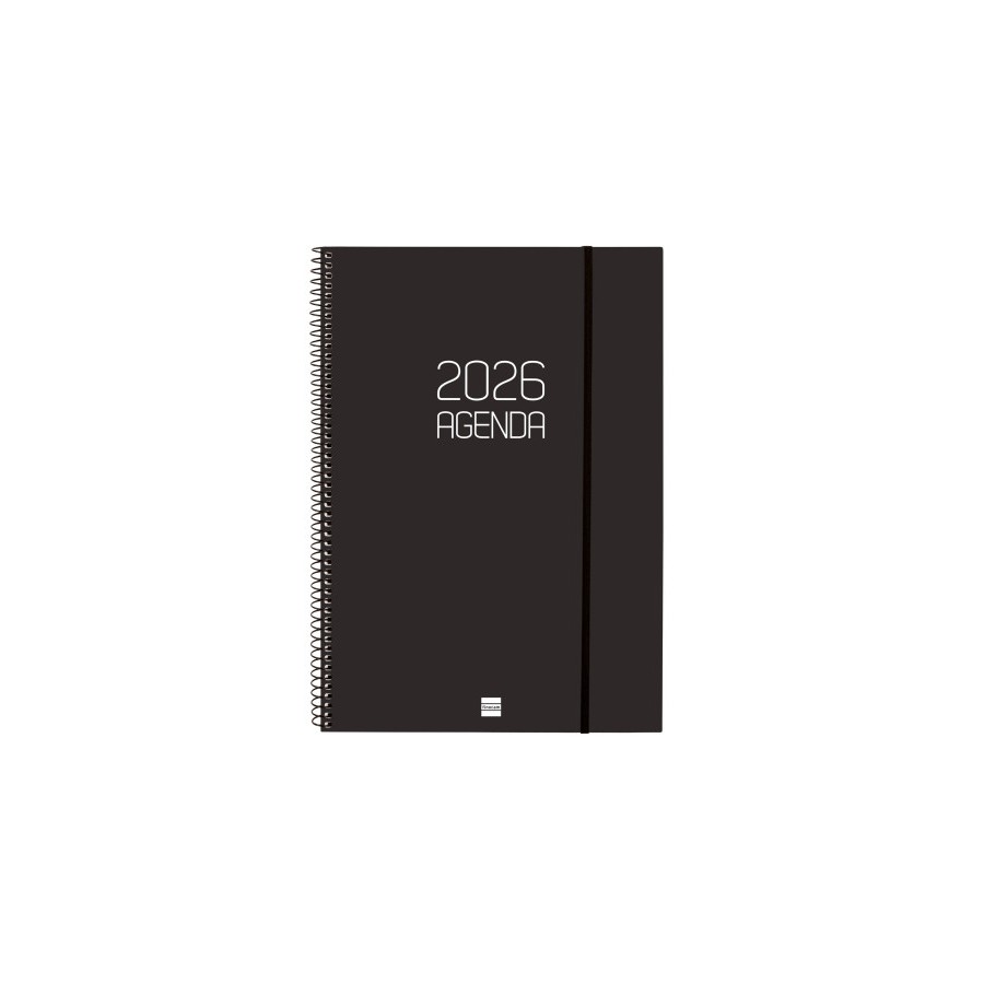 30456-AGENDA 2026 BASIC OPAQUE E40 210X297MM SEMANA VISTA HORIZONTAL NEGRO FINOCAM 742786026 30456-AGENDA 2026 BASIC OPAQUE E40 210X297MM SEMANA VISTA HORIZONTAL NEGRO FINOCAM 742786026