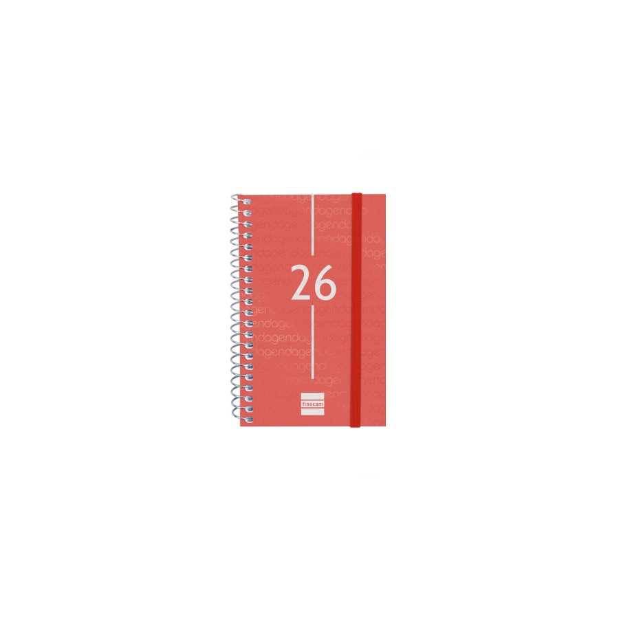 30462-AGENDA 2026 BASIC YEAR E3 79X127MM SEMANA VISTA HORIZONTAL ROJO FINOCAM 741423026 30462-AGENDA 2026 BASIC YEAR E3 79X127MM SEMANA VISTA HORIZONTAL ROJO FINOCAM 741423026