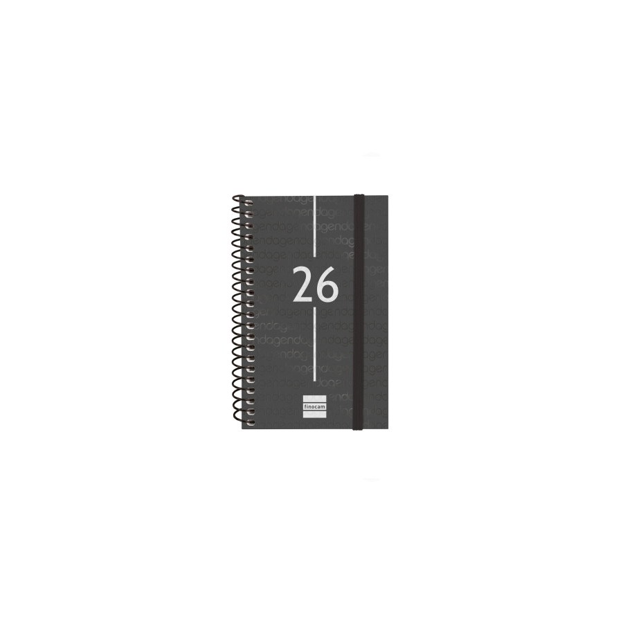 30464-AGENDA 2026 BASIC YEAR E3 79X127MM SEMANA VISTA HORIZONTAL NEGRO FINOCAM 741426026 30464-AGENDA 2026 BASIC YEAR E3 79X127MM SEMANA VISTA HORIZONTAL NEGRO FINOCAM 741426026