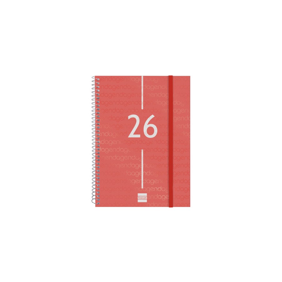 30468-AGENDA 2026 BASIC YEAR E10 155X212MM SEMANA VISTA HORIZONTAL ROJO FINOCAM 741453026 30468-AGENDA 2026 BASIC YEAR E10 155X212MM SEMANA VISTA HORIZONTAL ROJO FINOCAM 741453026