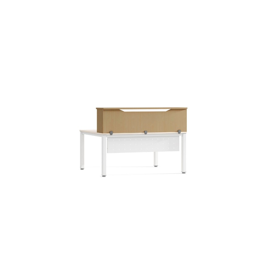 3047-MODULO RECEPCION ALTILLO 160CM ROBLE / ROBLE. MEDIDAS 160X40X30CM. (MESA NO INCLUIDA EN EL PRECIO, SE COMPRA APARTE