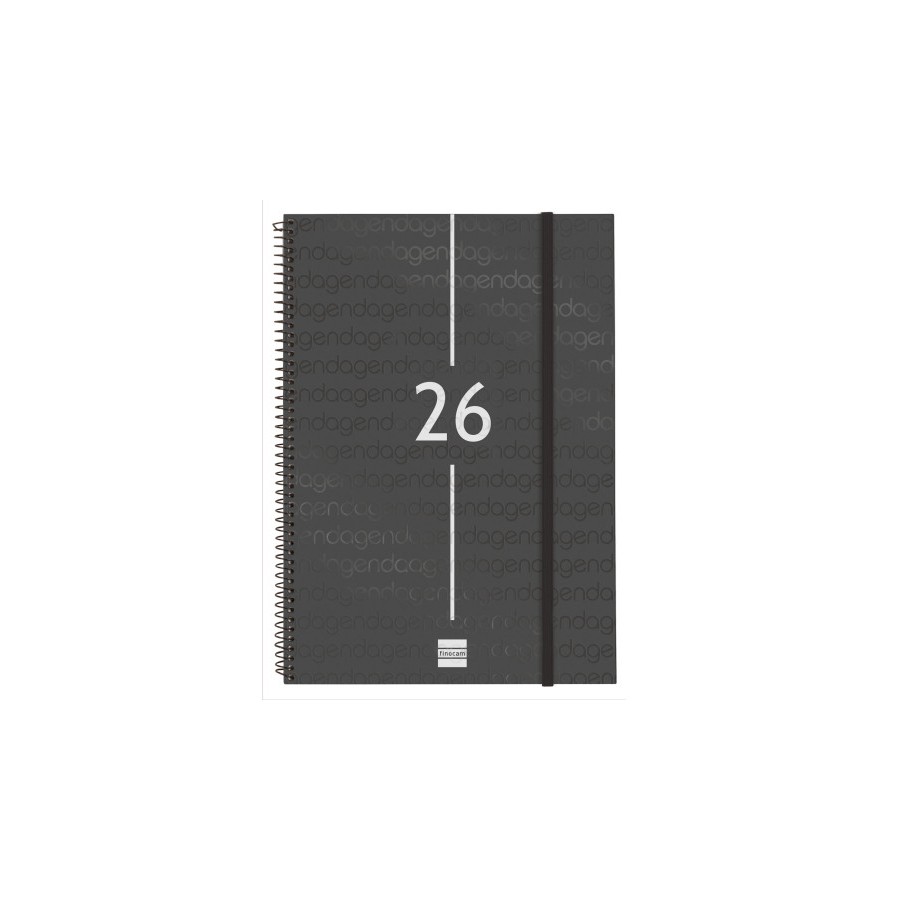 30474-AGENDA 2026 BASIC YEAR E40 210X297MM SEMANA VISTA HORIZONTAL NEGRO FINOCAM 741466026 30474-AGENDA 2026 BASIC YEAR E40 210X297MM SEMANA VISTA HORIZONTAL NEGRO FINOCAM 741466026