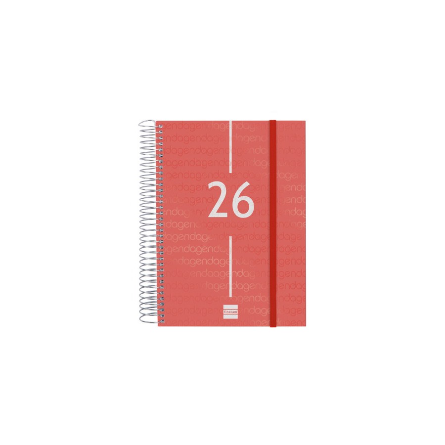 30484-AGENDA 2026 BASIC YEAR E10 155X212MM DIA PAGINA ROJO FINOCAM 741103026 30484-AGENDA 2026 BASIC YEAR E10 155X212MM DIA PAGINA ROJO FINOCAM 741103026