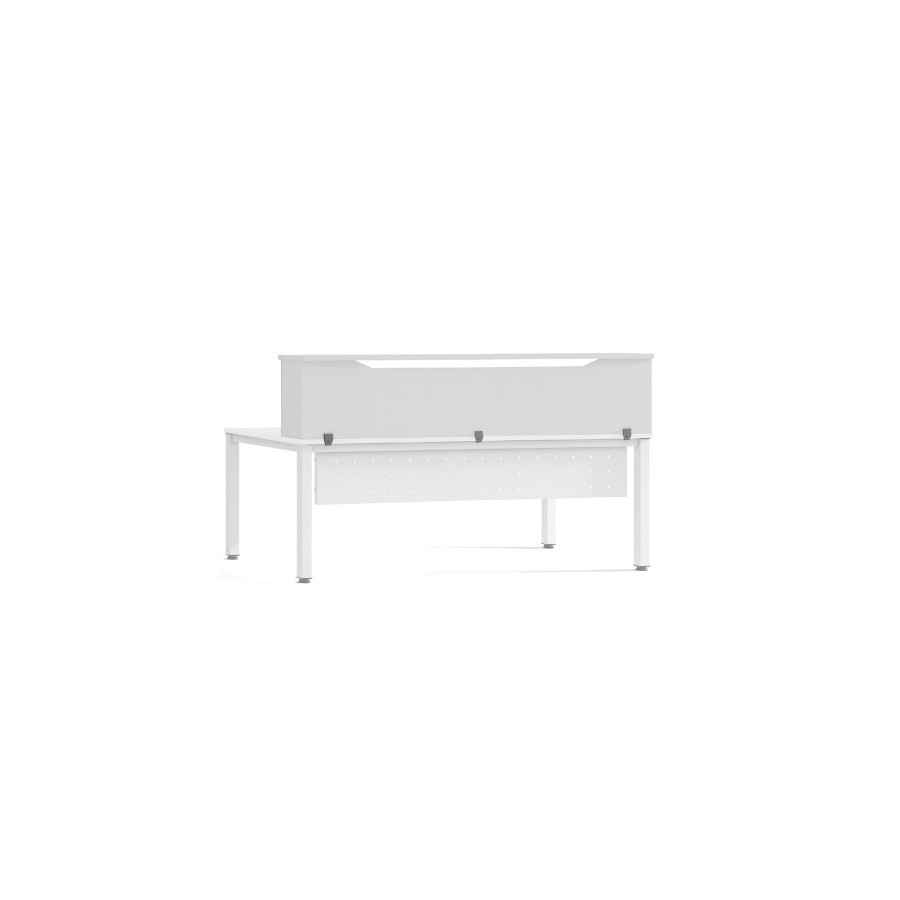 3057-MODULO RECEPCION ALTILLO 180CM BLANCO / BLANCO MEDIDAS 180X40X30CM. (MESA NO INCLUIDA EN EL PRECIO, SE COMPRA APART 3057-MODULO RECEPCION ALTILLO 180CM BLANCO / BLANCO MEDIDAS 180X40X30CM. (MESA NO INCLUIDA EN EL PRECIO, SE COMPRA APART
