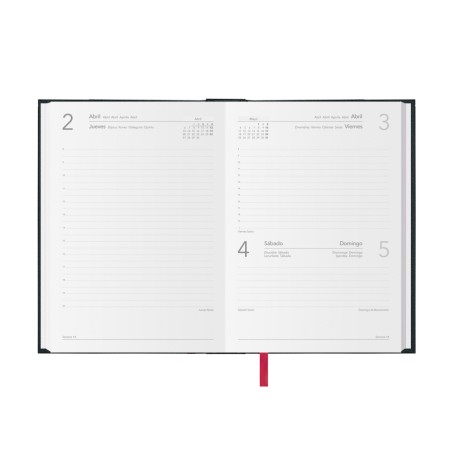 30752-AGENDA 2026 SINTEX DIA PAGINA 14 X 20 CM. COLOR NEGRO DOHE 11399 - 26