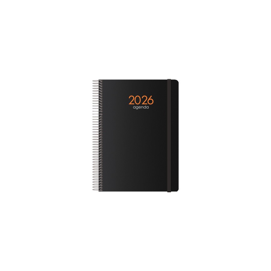 30773-AGENDA 2025 SYNCRO SEMANA VISTA 15 X 21 CM NEGRO DOHE 11622 - 25