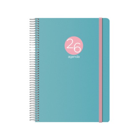 30798-AGENDA 2026 MEMPHIS ESPIRAL DIA PAGINA 15 X 21 CM. MODELO VERDE DOHE 12687 - 26