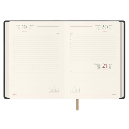 30859-AGENDA 2026 SAMBA DIA PAGINA 15 X 21 CM. COLOR NEGRO DOHE 12887 - 26